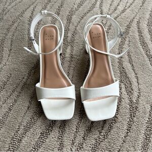 A New Day Women's White Heels